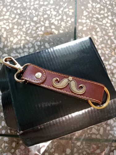 Customised Leather Keychain With Name photo review